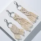 Брелок Artilady Macrame, богемный брелок с кисточкой, сумка ручной работы, очаровательное подвесное украшение для автомобиля, подарок для друзей и женщин, Прямая поставка