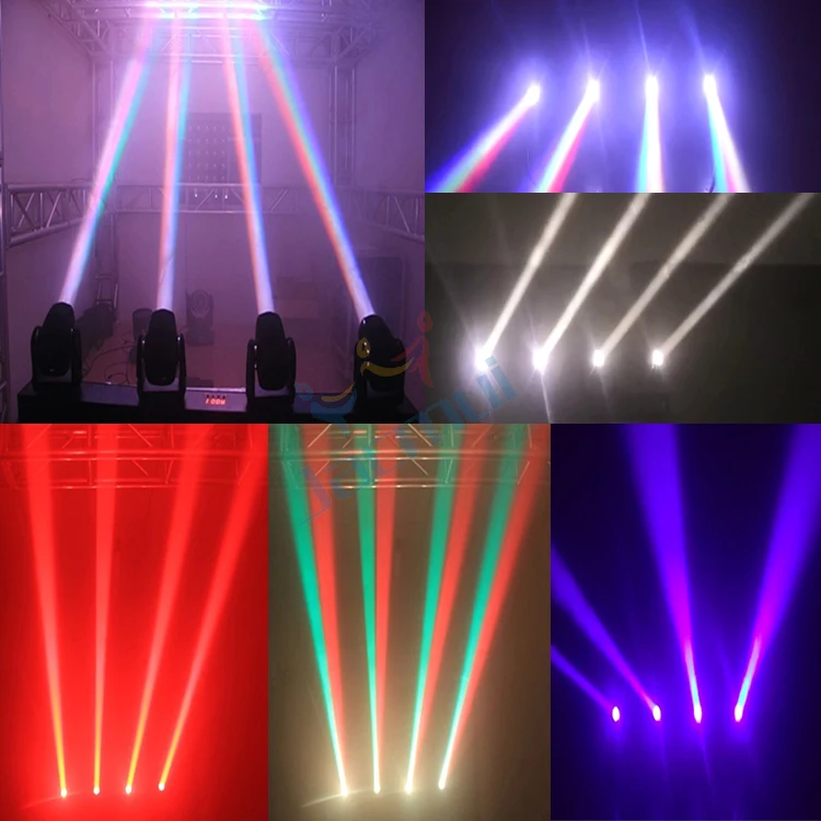 (2 шт./лот) миниатюрный сценический луч Dmx 512 управление 4 головками светодиодный с
