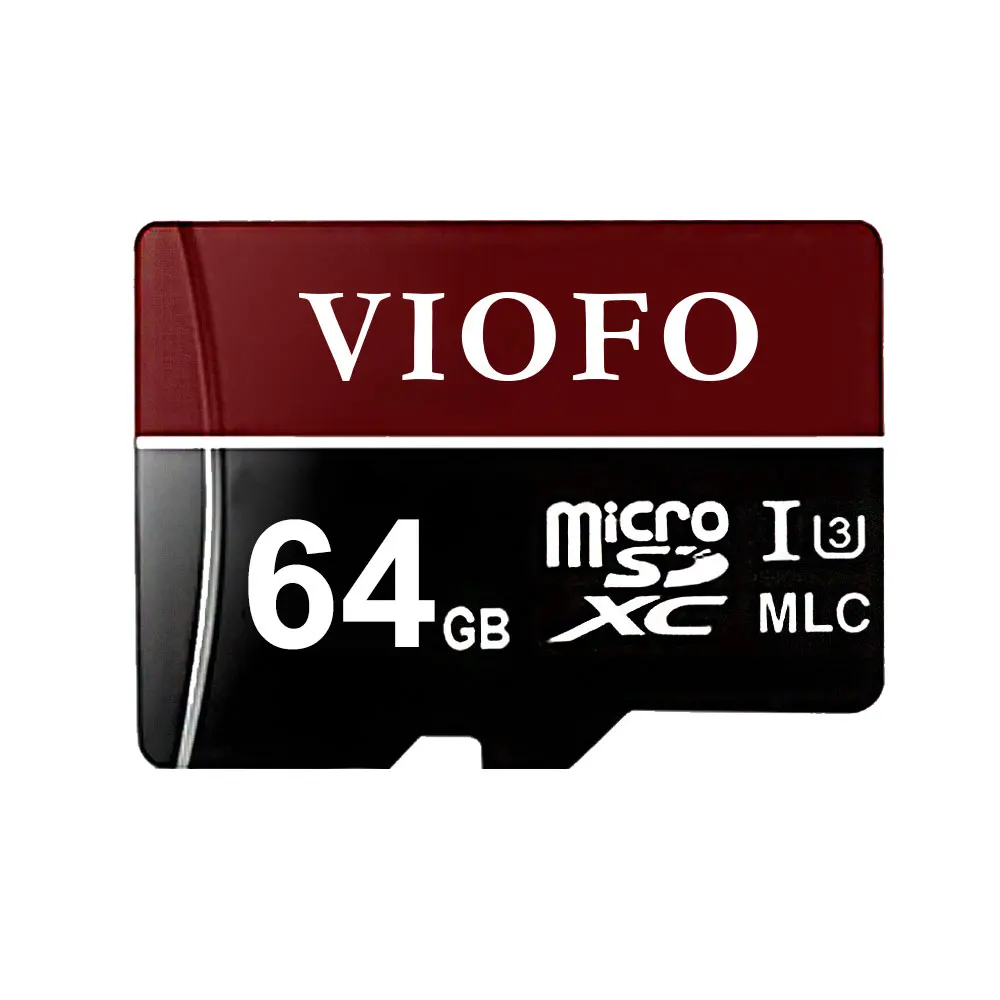 64GB Automotive electronic accessories VIOFO 128GB/64GB/32GB Professional High Endurance MLC Memory Card UHS-3 With Adapter - Название цвета: 64GB
