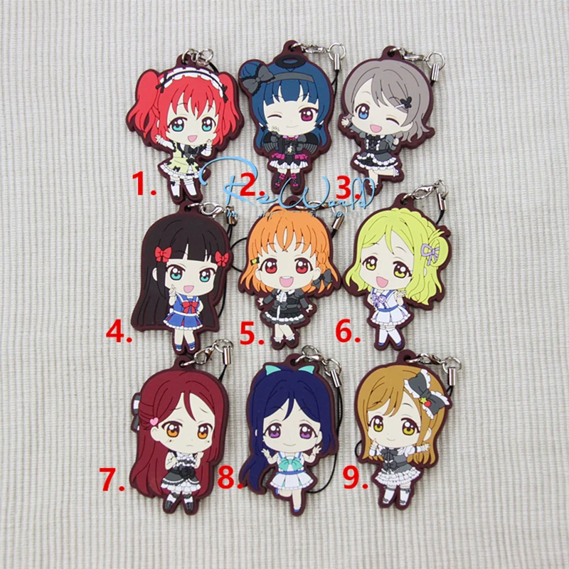 1ocs аниме брелок LoveLive!SunShine! Брелок для ключей Aqours Hanamaru с кэнаном йошико Рико Чика