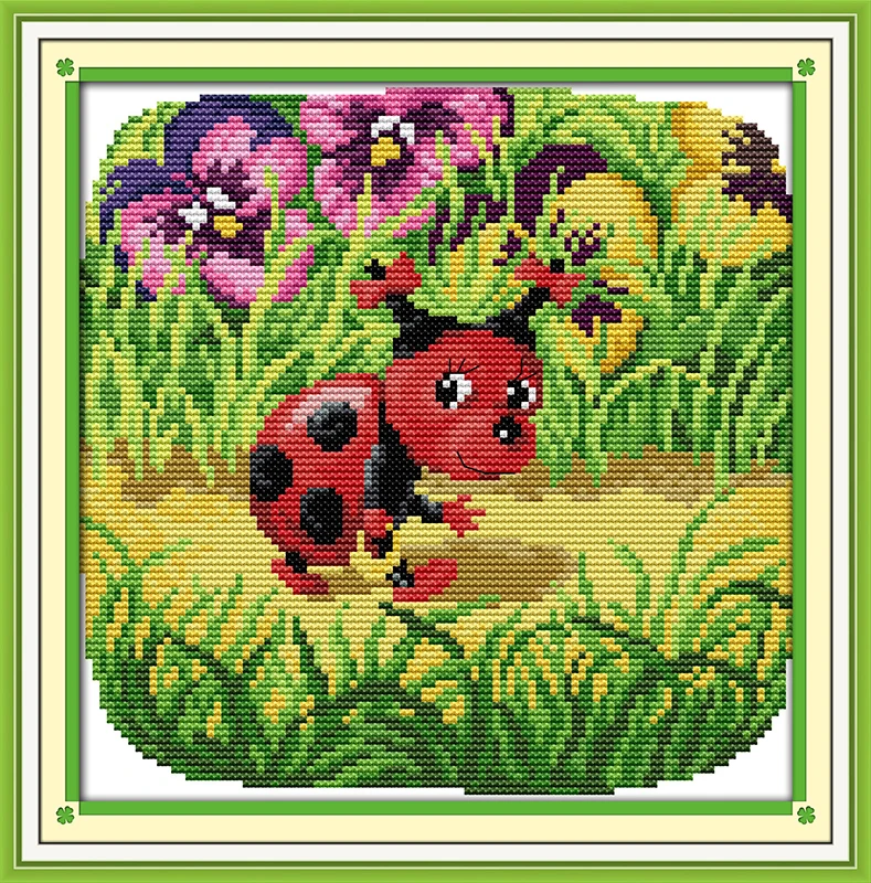 

Набор для вышивки крестиком Beetle 14ct 11ct, искусственная вышивка, рукоделие «сделай сам»