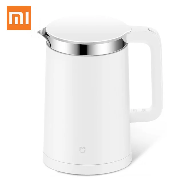 Белый Электрический чайник для воды Xiaomi Mijia 1800 л Вт с защитой от автоматического отключения проводной Ручной Электрический чайник мгновенного нагрева - Цвет: Белый