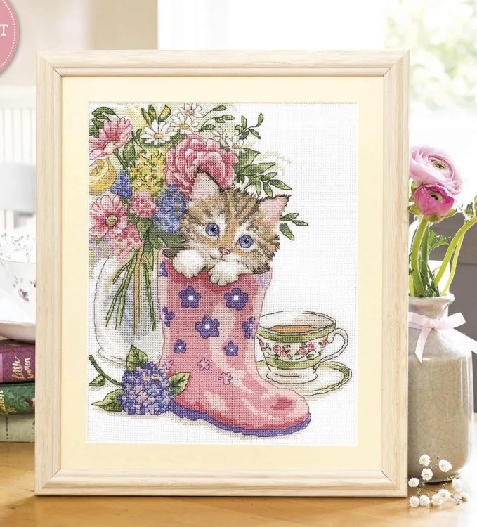 Нет-напечатанная незаконченная нить DMC наборы вышивки крестиком ручной работы