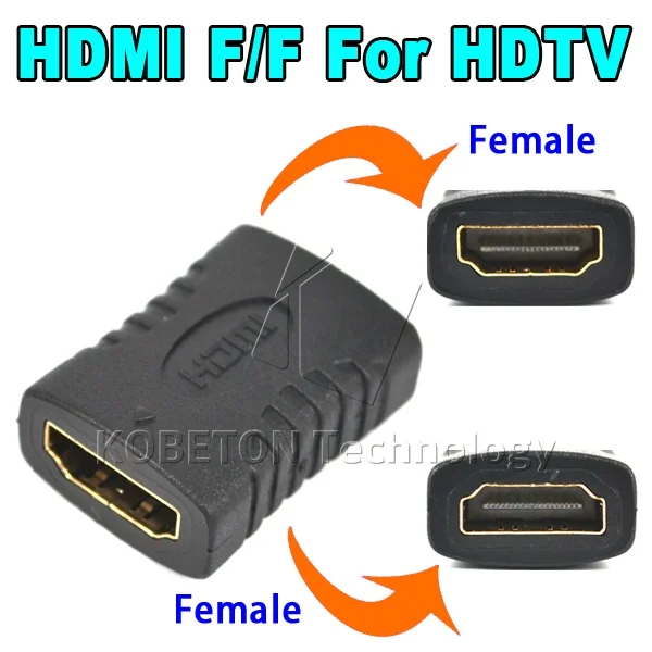 Мини-удлинитель кабеля Kebidumei совместимый с HDMI переходник мама-мама F/F