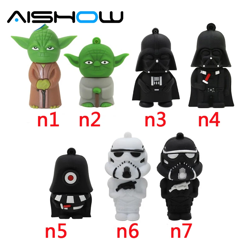 Ручка driveThe Star Wars персонаж комбинация Дарт Вейдер йода USB флеш-накопитель 64 ГБ 32 ГБ 16 ГБ 8 ГБ memroy флешка