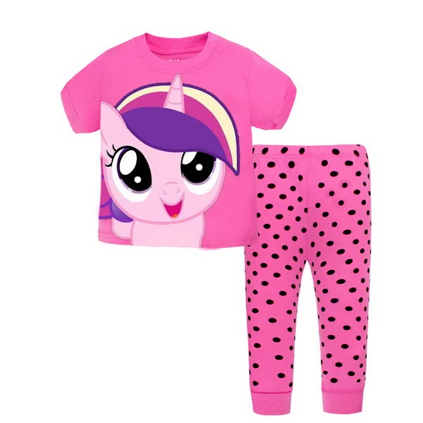 Весенне-летние и осенние детские пижамные комплекты для девочек Детская