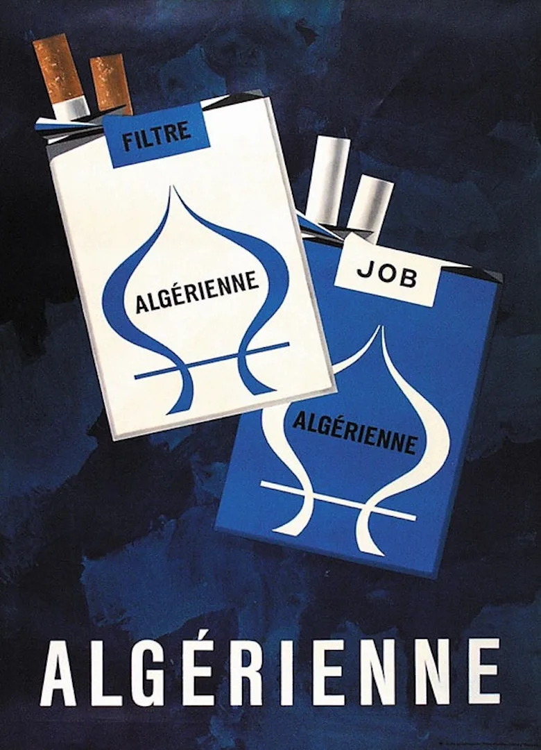 Винтаж 1900s сигарет рекламы плакат голуаз крафт Плакаты Классическая Тканевая
