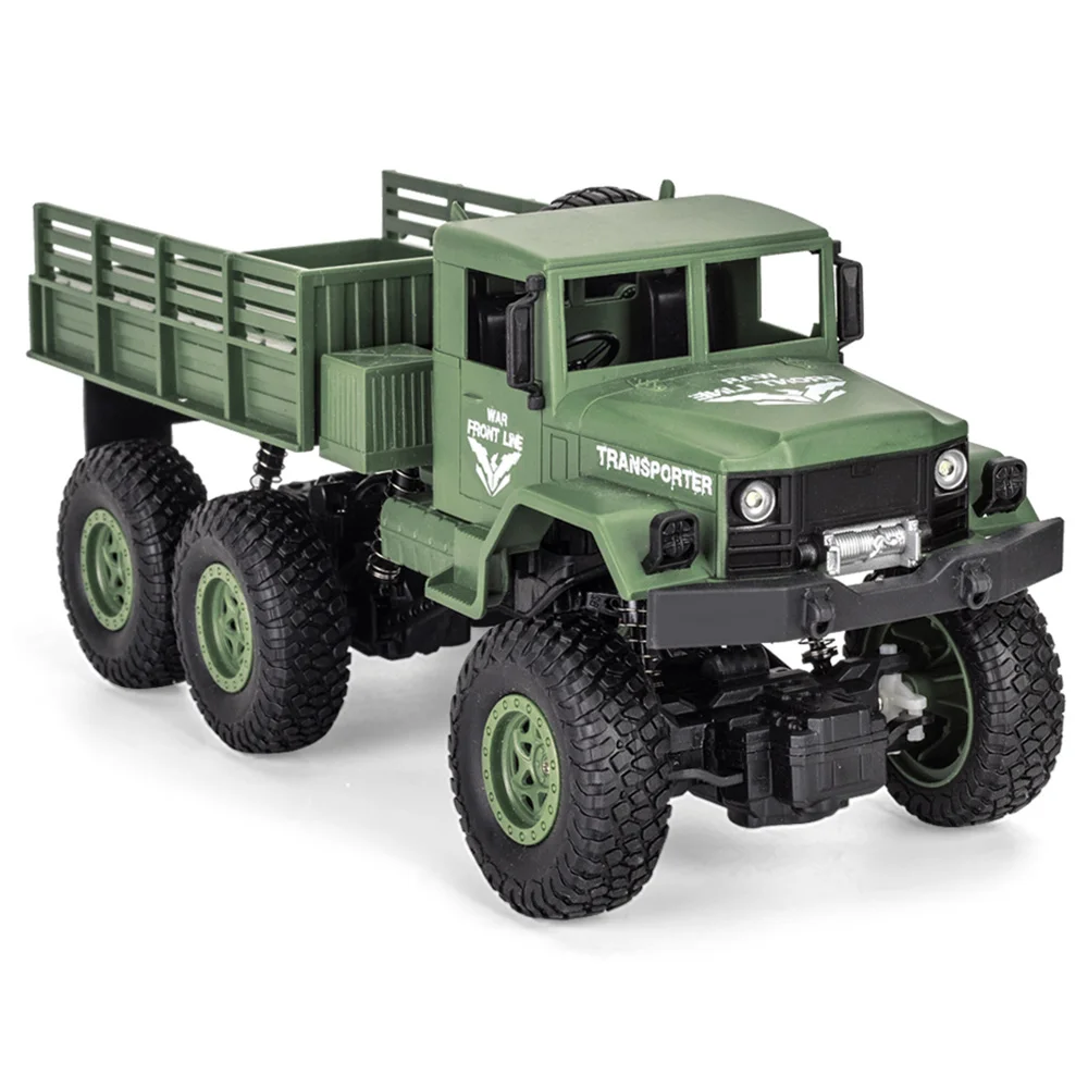 JJRC Q68 Q69 RC автомобили 1:18 2 4G 6 колесный военный грузовик RTR 10 км/ч Скорость