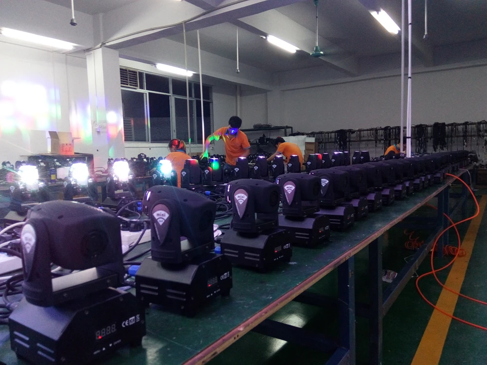 Мини-светодиодный просветильник Тор с подвижной головкой 15 Вт 110-240 В DMX 9/16 каналов