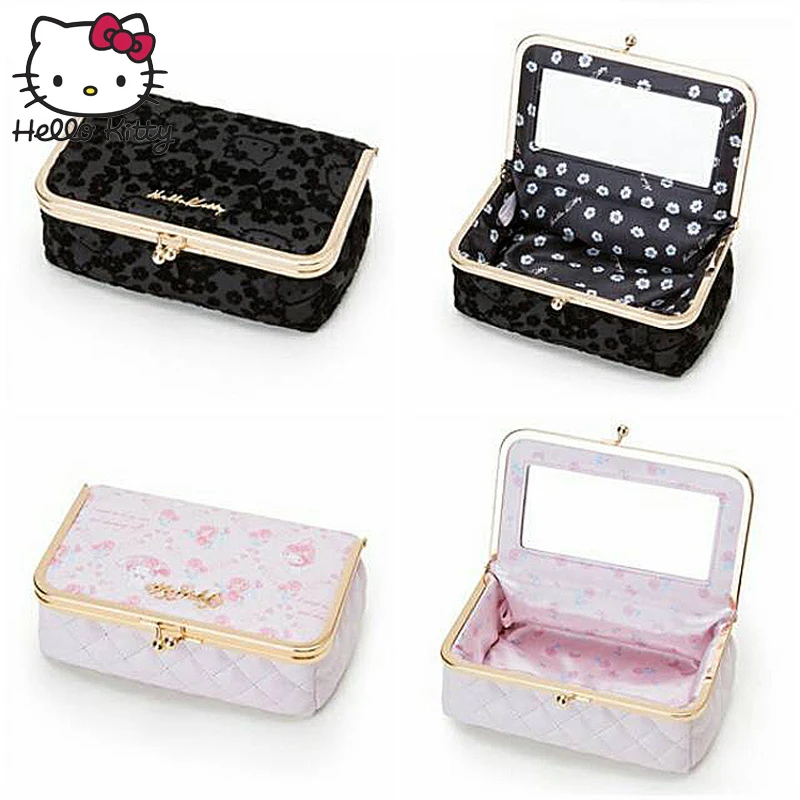 Hello kitty милый мультяшный ящик для хранения Женская сумочка косметики путешествий