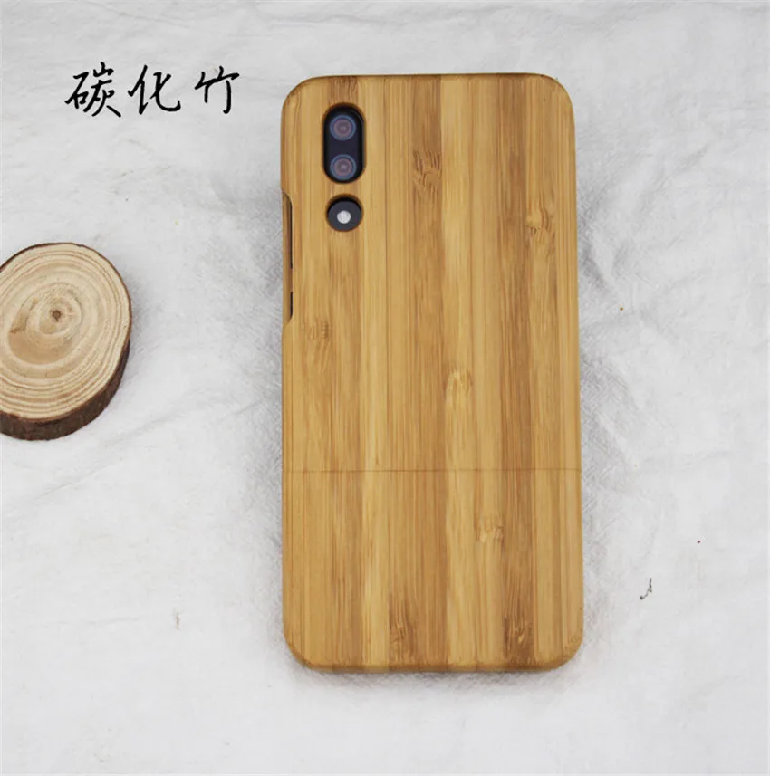 Чехол для huawei P20 Pro, резной череп из натурального дерева, бамбука, чехол для huawei P20 P20 Lite, полная защита, Деревянный чехол для телефона s - Цвет: color 2