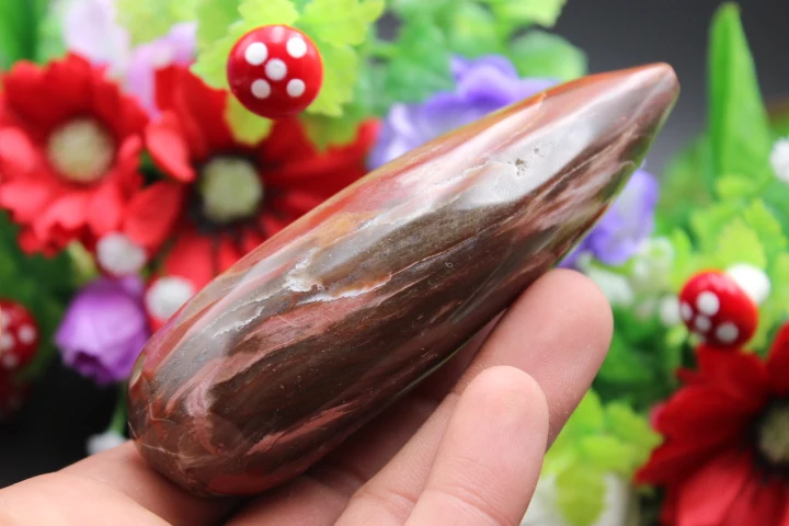 Массажная палочка из натурального кварцевого кристалла 111 г | Дом и сад