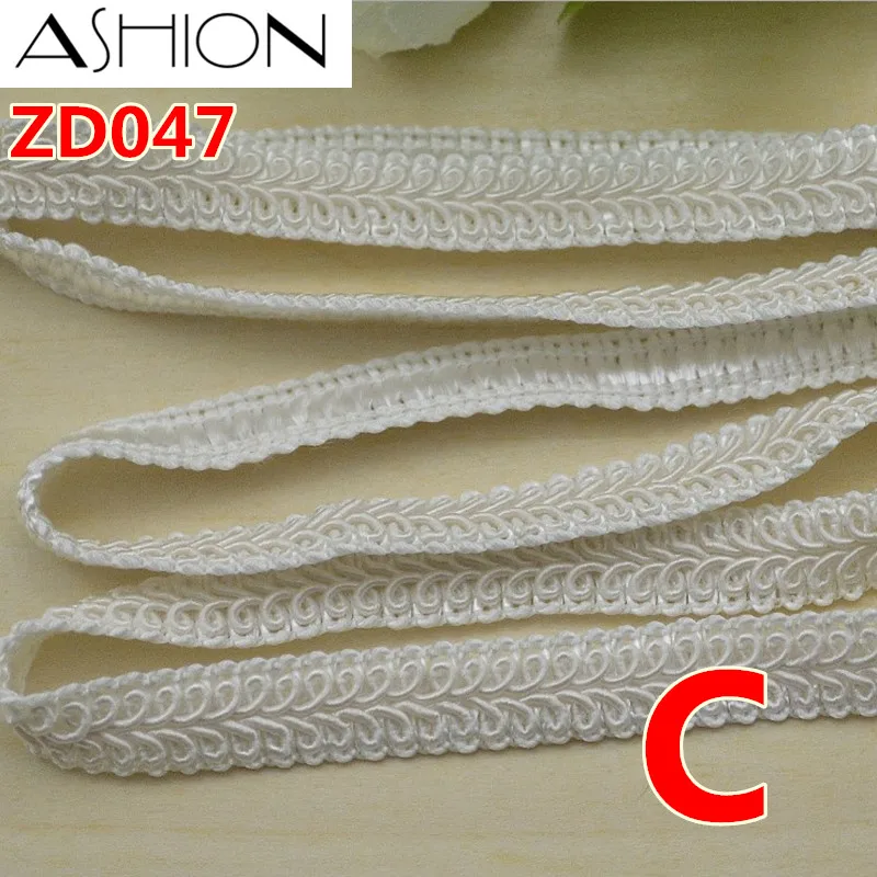 Ширина 11 мм черно белая смешанная цветная Полиэстеровая гофрированная плетеная