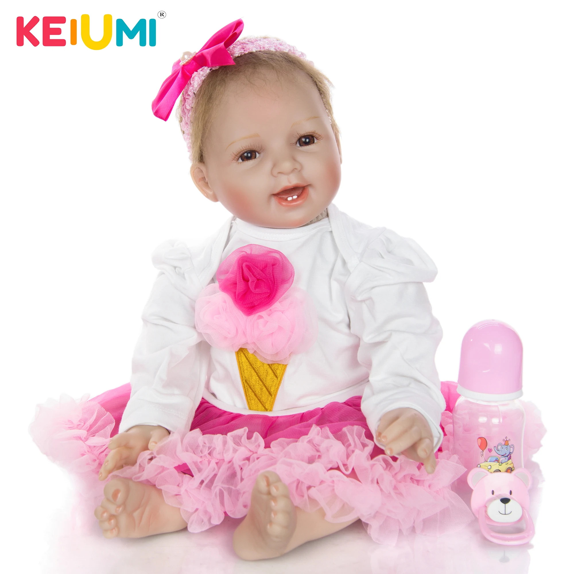 Реалистичная смайлика KEIUMI милые детские игрушки тканевое тело куклы