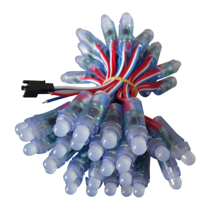 100X Высокое качество 12 мм DC5V вход WS2811 RGB dream coler светодиодный цифровой пиксель