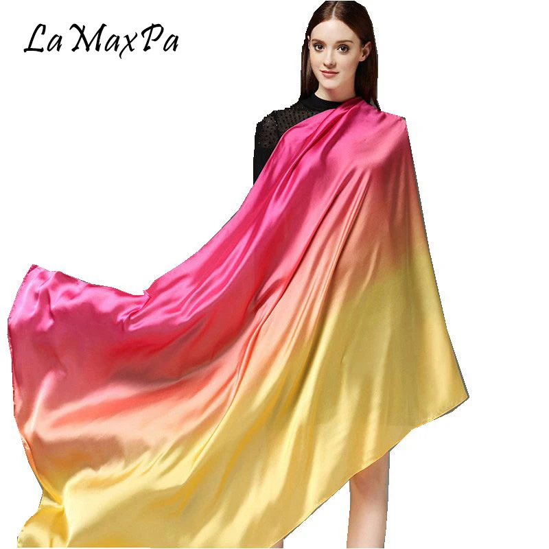 Женский шелковый шарф LaMaxPa мягкий весна осень|fashion shawls|women silk scarffashion scarf |
