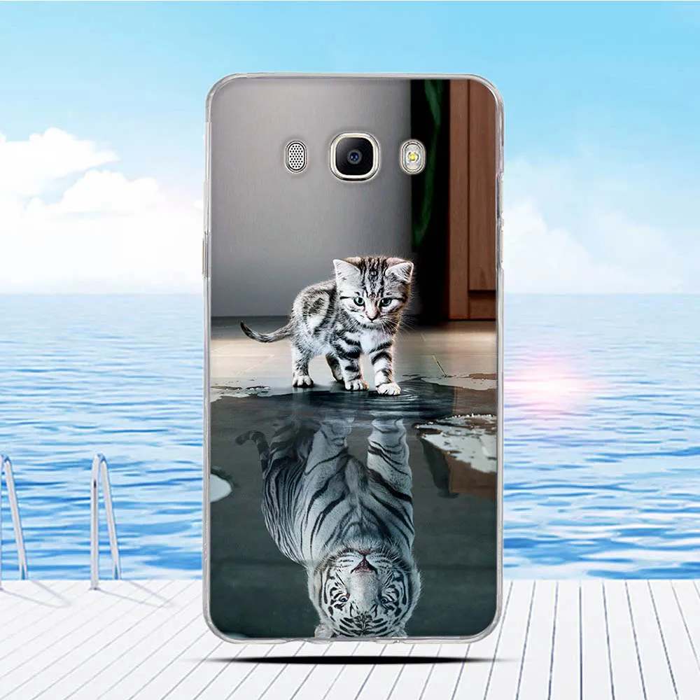 Чехол для Samsung Galaxy J7 2016 J710 J710F мультяшный 3D рельефный рисунок задняя крышка из ТПУ