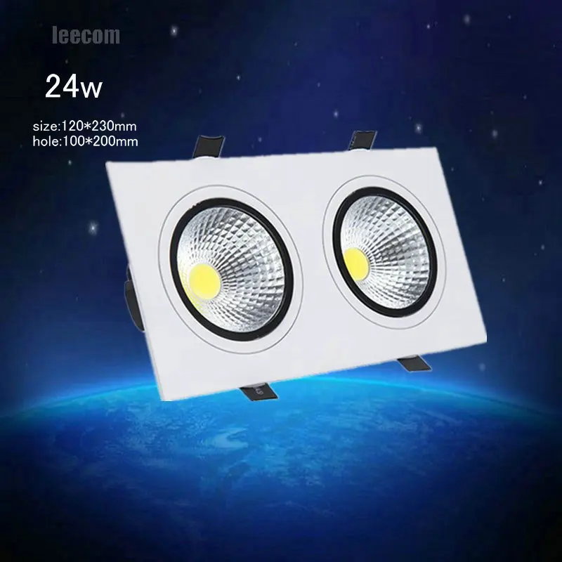 2018 Limited высокого Яркость 4 шт./лот 24 w двойной головкой квадратный светодиодный