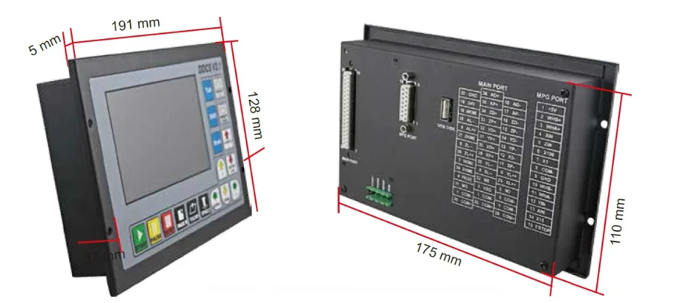 Обновление 4 оси PLC контроллер DDCSV3.1 500 кГц в автономном режиме и Подвеска Маховик и аварийной остановки для фрезерный станок с ЧПУ гравировальный фрезерный станок