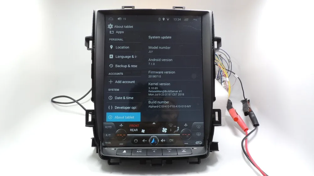 "YOKOTRON" 12," сенсорный Telsa стиль Android 8,1 Автомагнитола для Toyota Alphard Vellfire 20 серии 2009-2012+ gps