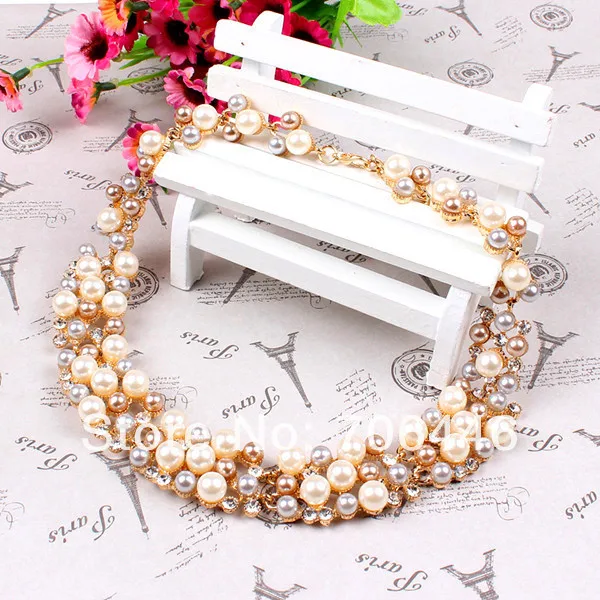 Золото Тон Роскошные Великолепные Свадебные Ювелирные наборы триколор