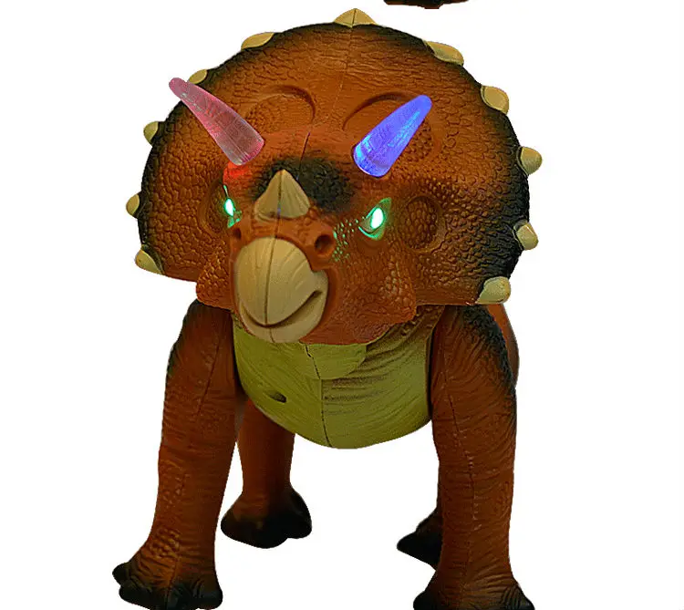 Электронный динозавр игрушка есть звук освещение может ходить моделирование