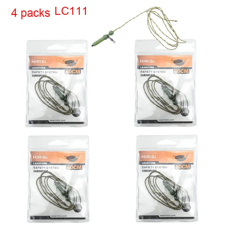 4pcs LC111 4 x свинцовые зажимы для ловли карпа, безопасные свинцовые зажимы, плетеная леска, Клеммная снасть, быстрые ссылки, рыболовные снасти, Leadcore - Цвет: 4pcs LC111