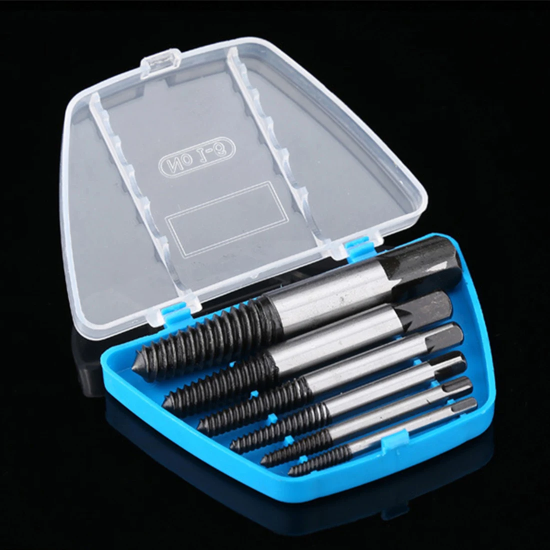 6pcs with case Отвертка для удаления сломанных болтов, набор сверл, набор сверл, легкое удаление, чехол, 5 шт./6 шт - Цвет: 6pcs with case