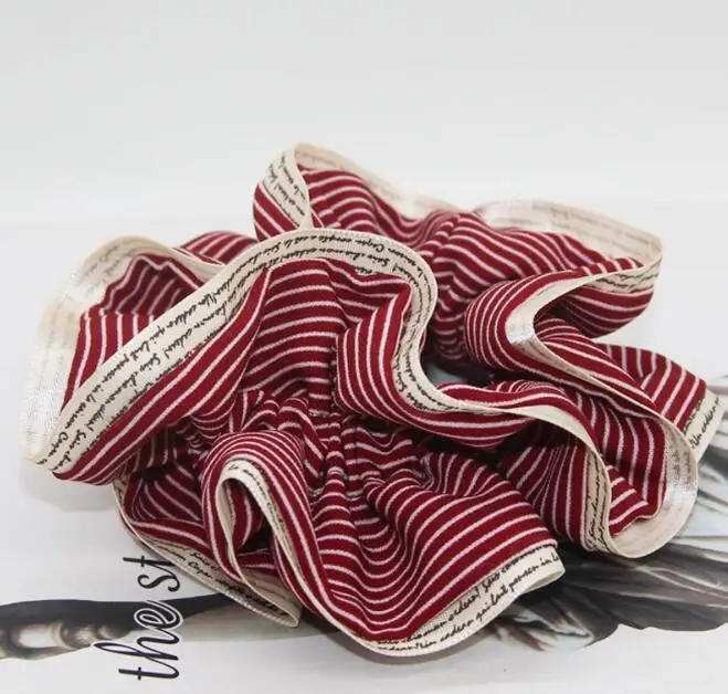 Новое поступление 2017 Новинка полосатые женские резинки для волос с принтом