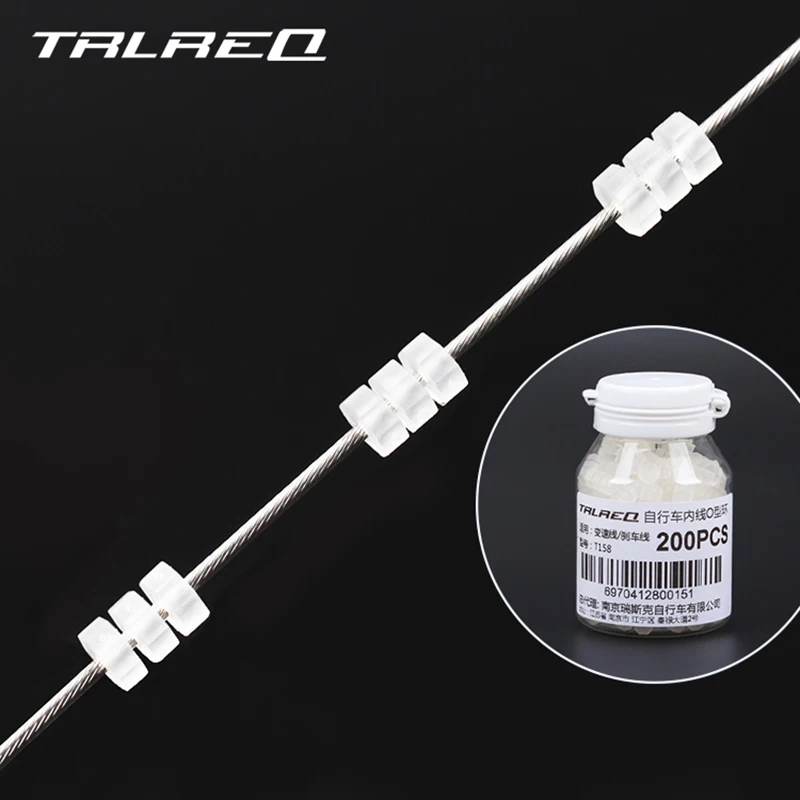 200 шт. Велосипедный тормозной кабель силиконовое кольцо телефон восьмиугольный