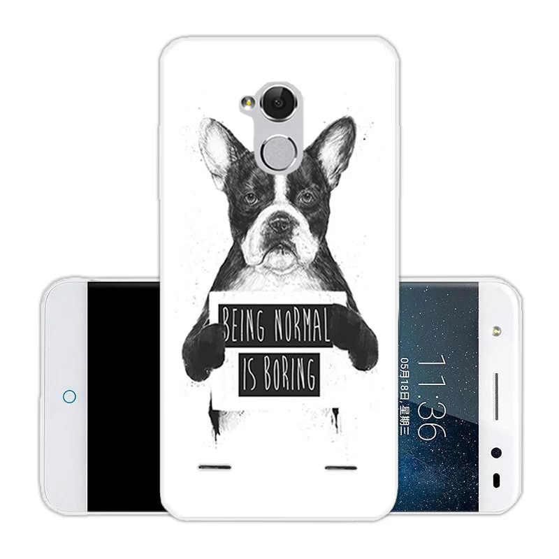 for ZTE Blade V7 Lite Cartoon Phone Case Transparent Soft Silicone Fundas 5.0 inch Back Protective Covers V 7Lite |