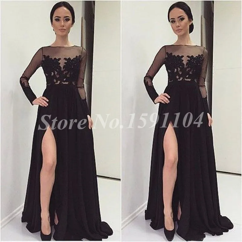 Vestido де noiva Очаровательная Вечерние Платья Полный Рукава Спинки О-Образным