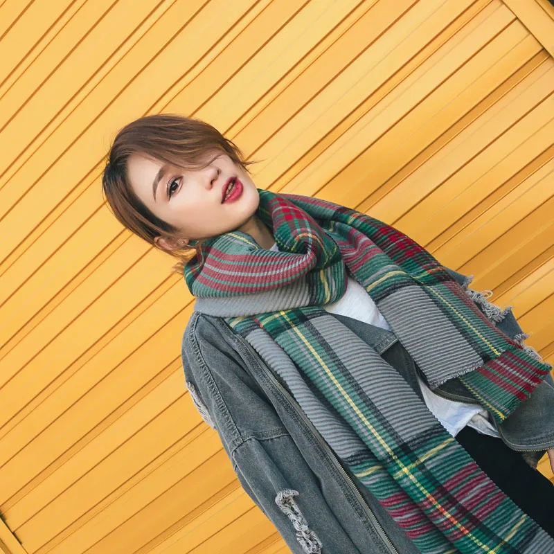 Новинка кашемировый шарф женский теплый зимний длинный модный бренд мягкая шаль