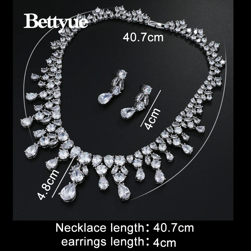 Фирменный Шарм Bettyue модный роскошный кубический циркон класса ААА цвет белого