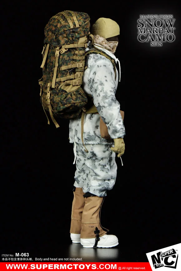 1/6 весы рисунок аксессуар MarinCorp зимние Marpat с камуфляжным принтом комплекты для