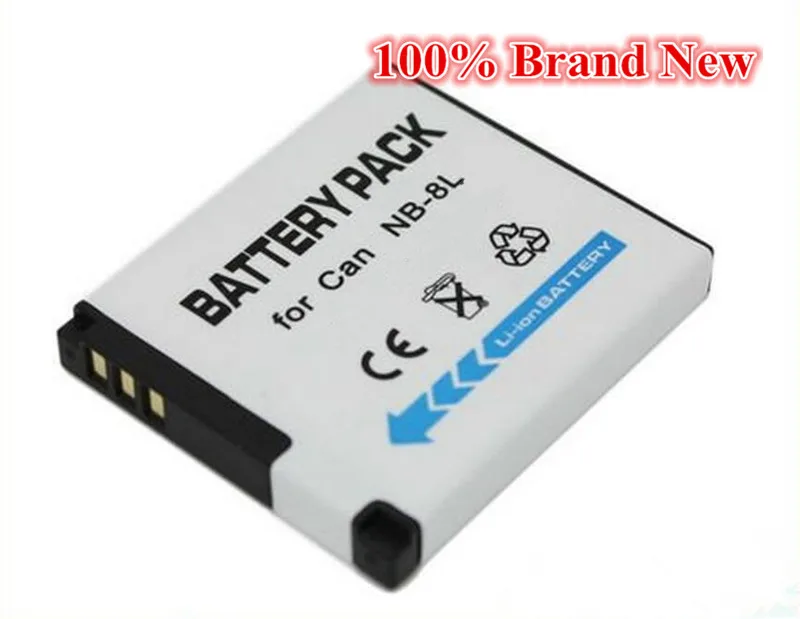 1050 мАч 100% Новый Сменный аккумулятор для камеры Canon NB 8L A2200 A3200 A3300 A3000 A3100 SD1200 SD1300 SD980