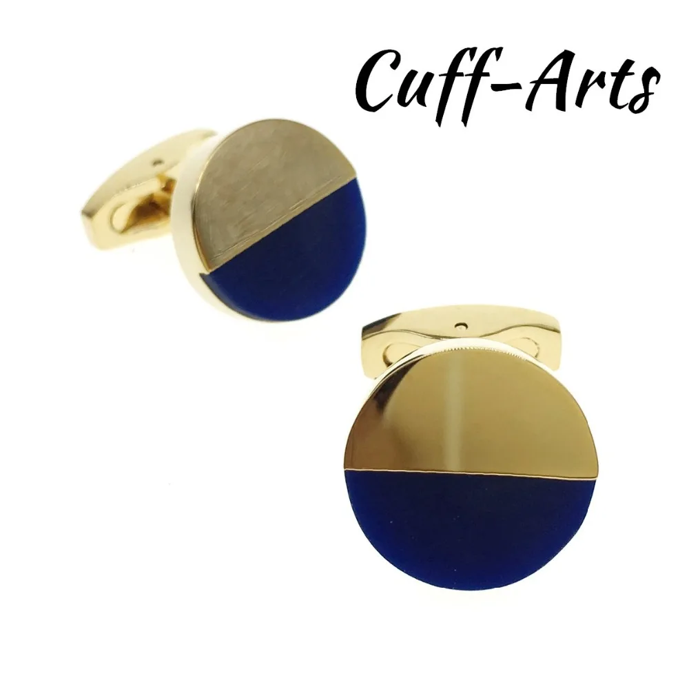 Cufflinks Men Golden Mirror Plane Circle Jewelry Personality 2018 High Quality Cuff Links C20023 | Украшения и аксессуары