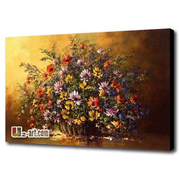 Красочный цветок картина маслом Репродукция картины холст flaower печать