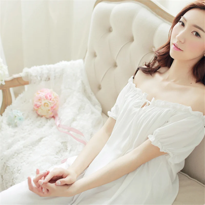 Новое поступление летние Ночные рубашки с круглым вырезом дамские платья