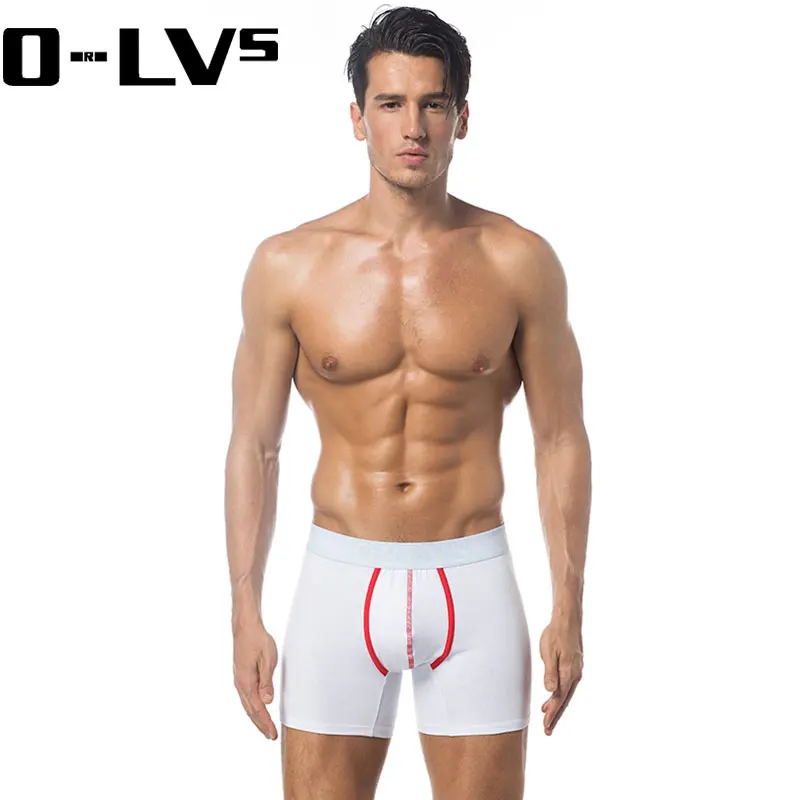 Мужские трусы боксеры ORLVS 3 шт. в партии однотонные Cueca хлопковые шорты летние
