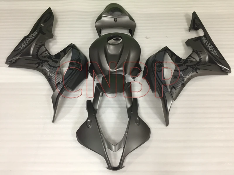 Пластиковые обтекатели CBR 600 RR 2007-2008 матовые серебристо-серые Обтекатели для Honda