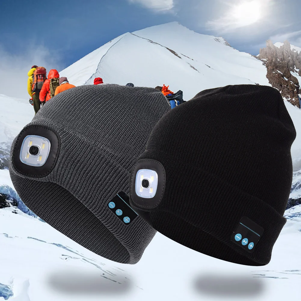 Шапка Bluetooth USB Перезаряжаемые музыкальный уличная зимняя динамик &quotHands Free&quot