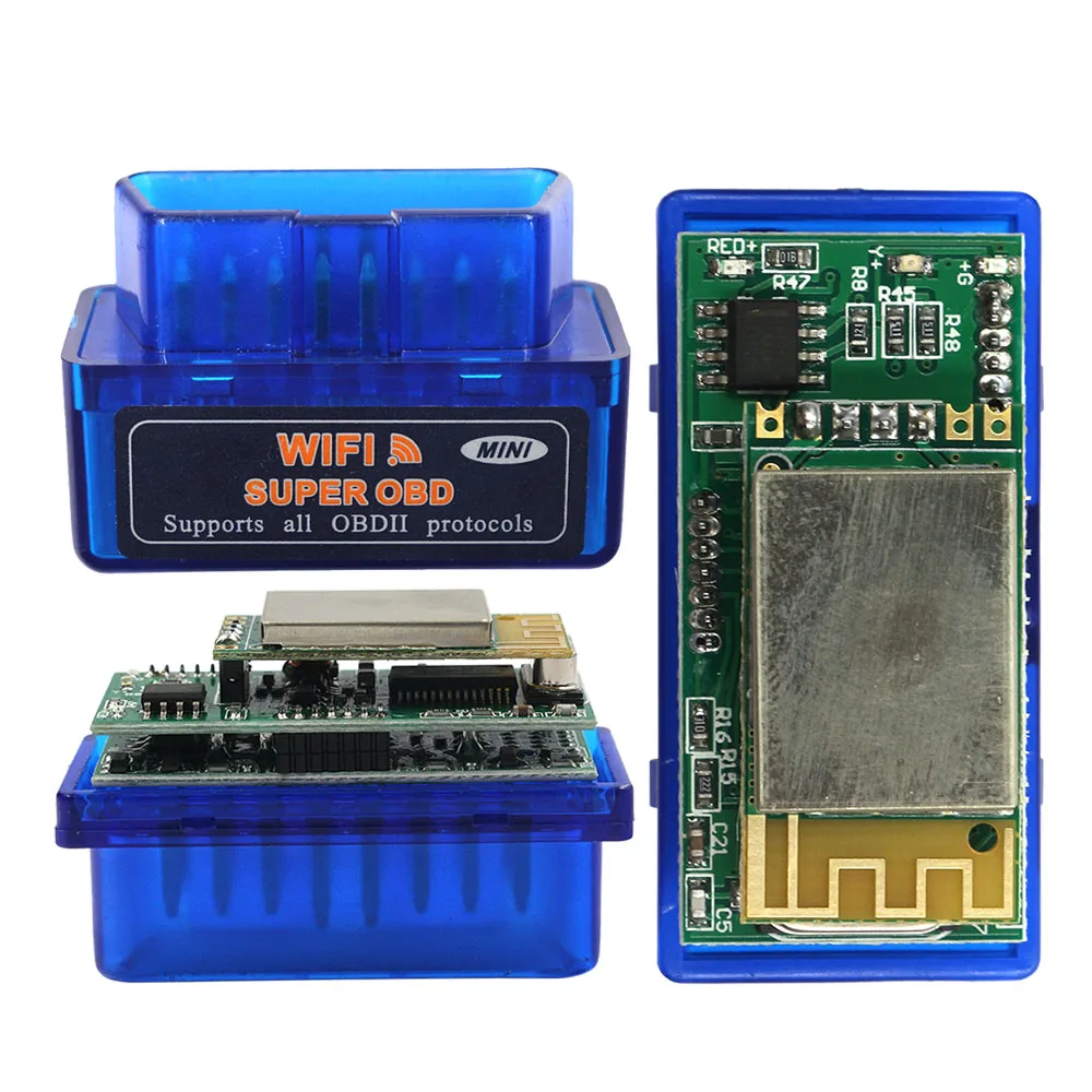 Новейшиe WiFi ELM327 V1.5 Авто диагностический сканер ELM 327 Wi Fi OBD2 читатель кода PIC18F25K80 чип