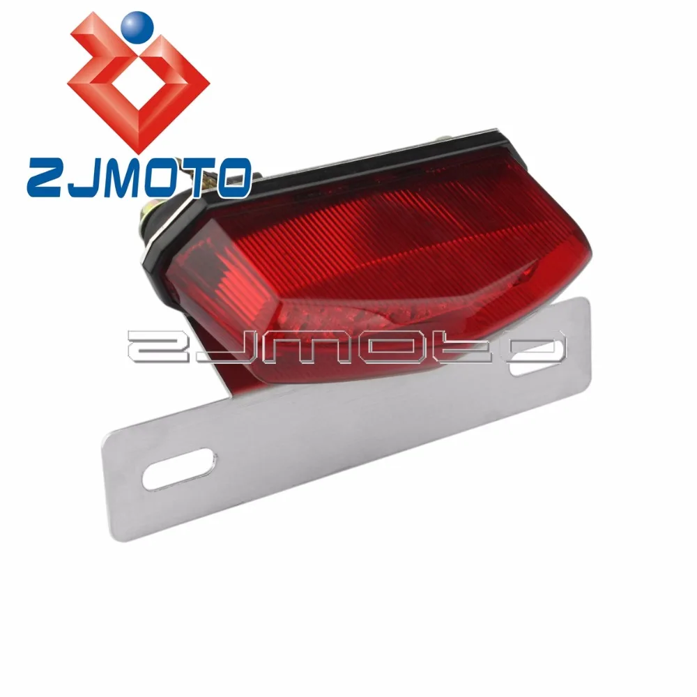 

Мотоцикл LED подсветка регистрационного номера тормозной фонарь светильник для Honda уличный велосипед скутер крейсер Чоппер Dirt Bike ATV внедорож...