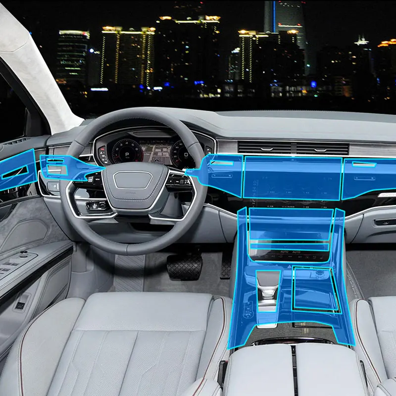 Наклейки для AUDI прозрачные рекламные наклейки из ТПУ A8L 2019 автомобильные