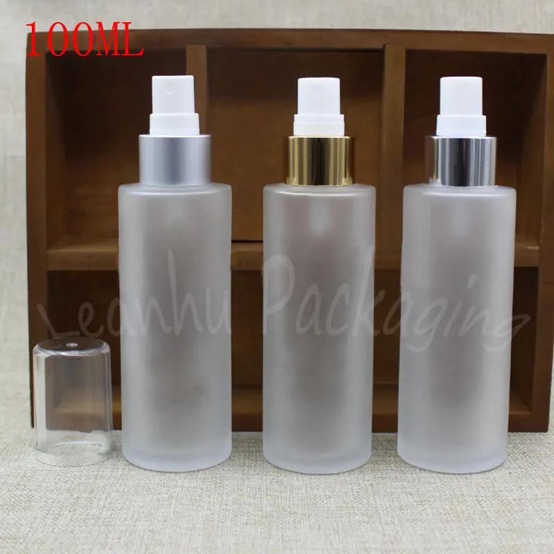 100ML Transparent Frosted Spray Bottle , 100CC Toner / Cosmetic Water Packaging Bottle , Empty Cosmetic Container