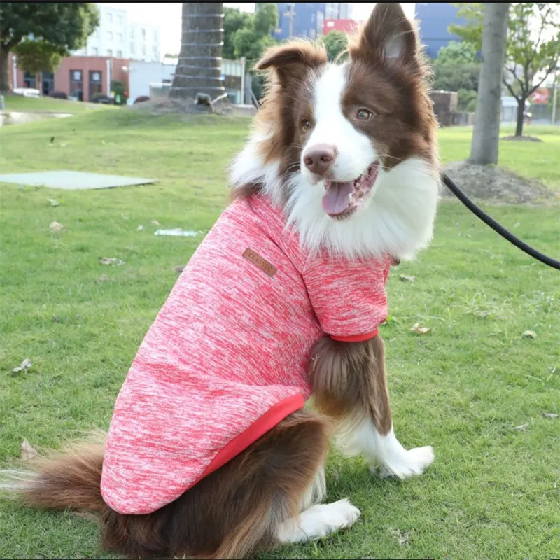 Large Dog Hoodie Coat Sweatshirt Big Clothes Samoyed Golden Retriever Clothing Husky Labrador Pet Outfit | Дом и сад