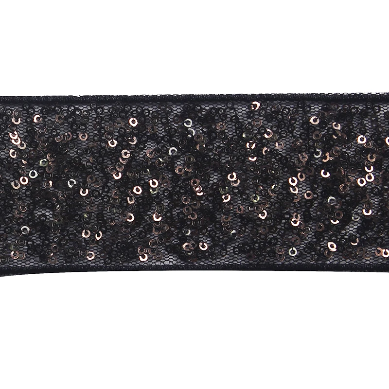 20 ярдов кружевная вышивка лента отделка бисером с блестками полоса кружева мотив