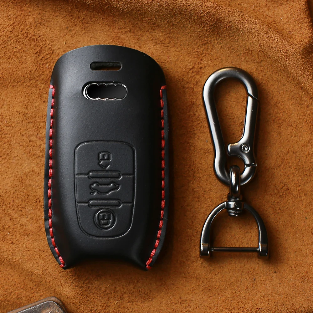 Брелок для ключей KEYYOU из натуральной кожи смарт-чехол автомобильного ключа