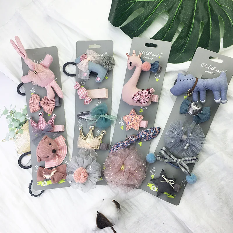 5 шт. детские заколки для волос с бантом|Аксессуары волос| |